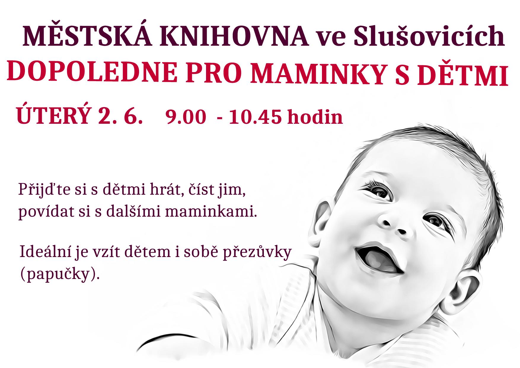 Plakátek dopoledne pro maminky 2.6.2026